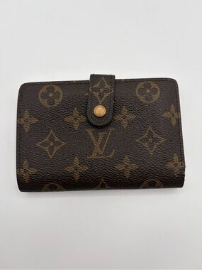 Louis Vuitton Monogram Viennois Kiss-Lock Wallet Monogram Canvas CA0041 Vintage